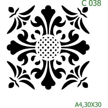 Šablona C 038 - A4 , Nelepící folie