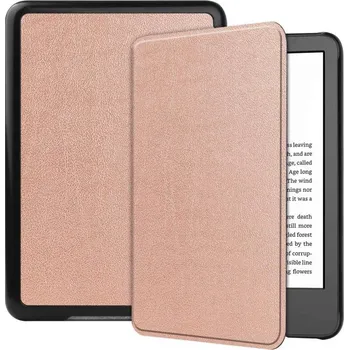 Pouzdro na tablet VSECHNONAMOBIL 114544 LEATHER Zaklápěcí pouzdro pro Amazon Kindle 11. generace 2022 / 2024 růžové