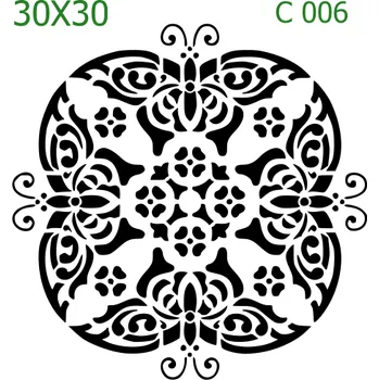 Šablona C 006 - 30 x 30 cm , Lepící fólie