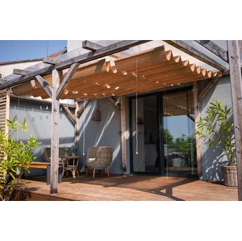 Váza Vingo Bambusový baldachýn na pergolu - hnědý Rozměry (cm): 90x400