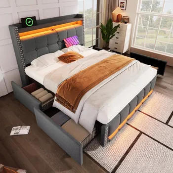 Postel Jednolůžková dřevěná postel Arhatreya 140x200 cm šedá