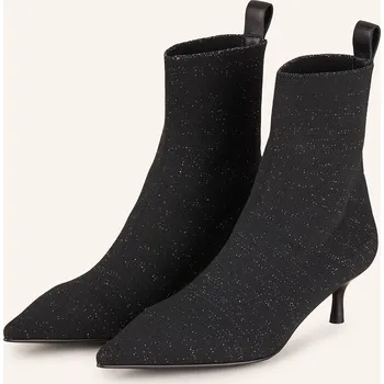 Dámské lodičky Marc Cain Dámské Kotníčkové Boty S Třpytivou Přízí, černá /...