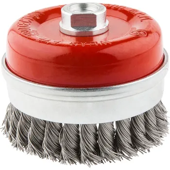 Vrtačka Graphite Drátěný kartáč, zesílený, 100 mm x M14, INOX 57H587