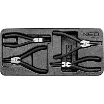 Kleště NEO TOOLS Kleště na pojistné kroužky, sada 4 ks 84-240