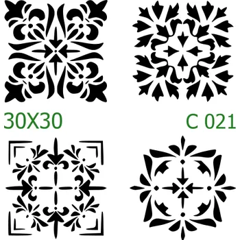 Šablona C 021 - 30 x 30 cm , Lepící fólie