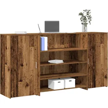 Psací stůl vidaXL Recepční stůl 200x50x103,5 cm kompozitní dřevo [3324179] Barva: Staré dřevo