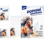 Dopisní papír barevný LUX 5+10 (Kůň)