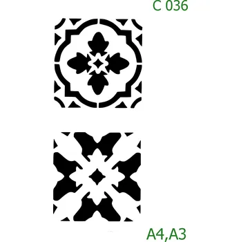 Šablona C 036 - A4 , Nelepící folie