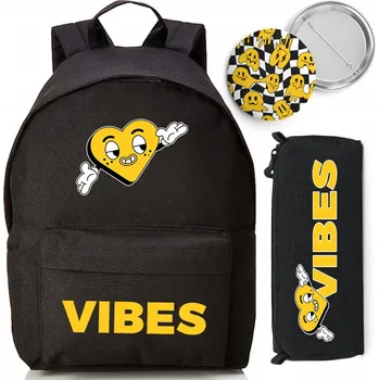 Školní batoh Školní batoh Funandstyle s jednou přihrádkou, černý, 18 l