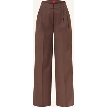 Dámské oblečení Hugo Dámské Marlene Kalhoty Horesa, tmavě hnědá, 38