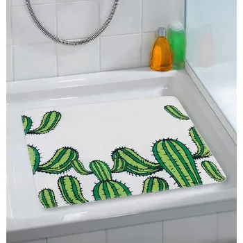 Protiskluzová podložka Protiskluzová podložka do sprchy wenko Kaktus, 54 x 54 cm