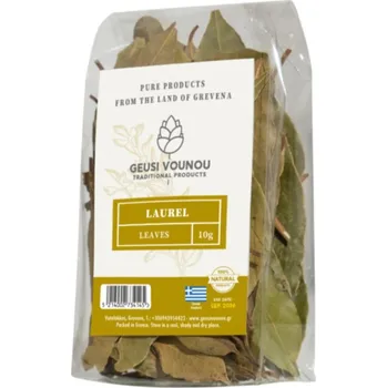 Koření Geusi Vounou | Bio Bobkový list roste v přirozených podmínkách v Řecku a to bez použití chemikálií - 10 g