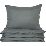 Povlečení DAMAŠEK mikro prodloužené LAMZA šedé