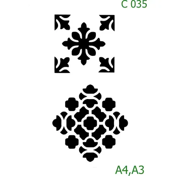 Šablona C 035 - A4 , Lepící fólie