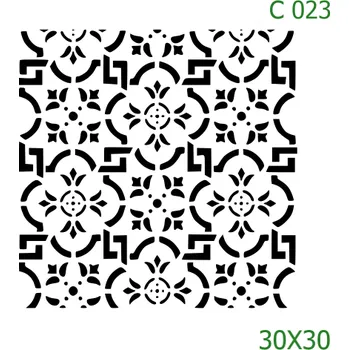 Šablona C 023 - 30 x 30 cm , Lepící fólie