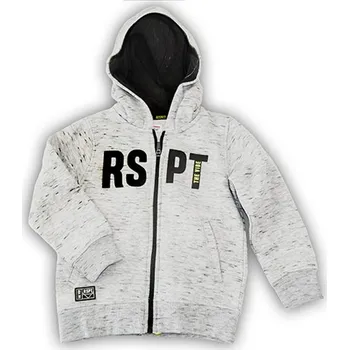 Chlapecká mikina Mikina chlapecká s kapucí celopropínací, Minoti, VIBE 4, šedá - 110/116 | 5/6let