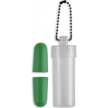 Příslušenství pro sportovní střelbu Špunty do uší v průhledném tubusu SVĚTLE ZELENÉ