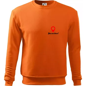 Pánská mikina You are here - Mikina Essential pánská - XL ( Oranžová )