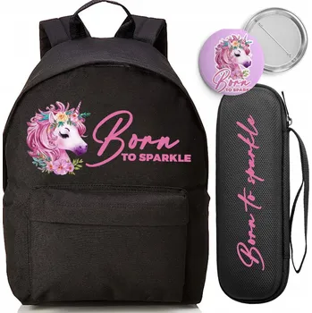 Školní batoh Školní batoh Funandstyle s jednou přihrádkou, černý, 18 l