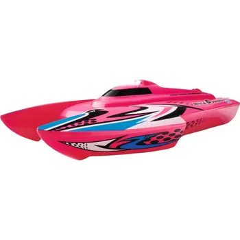 RC model auta Carson RC katamarán Race Shark FD 2,4 GHz RTR růžový