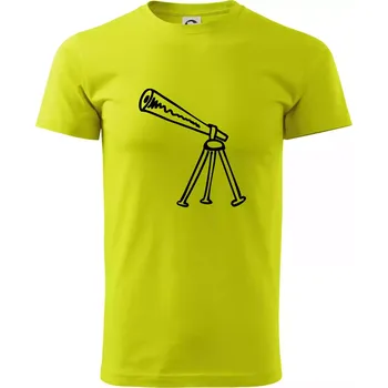 Nebe - Dalekohled - Klasické pánské triko vyšší gramáže - XS ( Limetková )