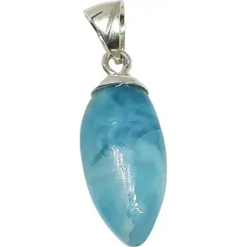 Přívěsek Larimar přívěsek AA, 4,3 g – vzácný karibský minerál