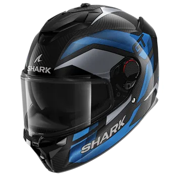Helma na motorku Integrální helma Shark Spartan GT Pro Ritmo carbon (bílá, modrá, stříbrná), vel. S