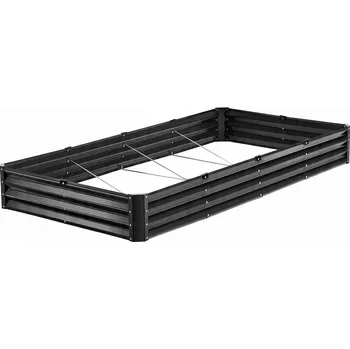 Obraz Kovový Květináč Vevor šedý 239,5 cm x 120 x 28 cm