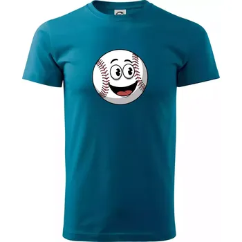 Pánská móda Parové triko - baseballová pálka a míček - Klasické pánské triko vyšší gramáže - XL ( Petrolejová )