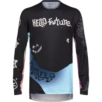 cyklistický dres Fox Flexair Hello Future LS Jersey L cream