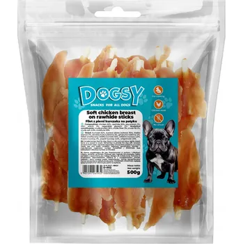 Pamlsek pro psa PSÍ PAMLSEK KUŘECÍ KUŘECÍ FILÉ NA TYČCE 500g Doggsy