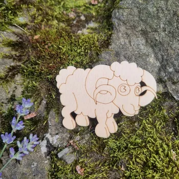 magnetka pro dítě Magnetka z překližky – beran k dotvoření