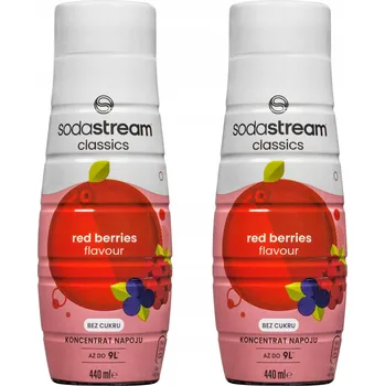 Sirup pro výrobník sody 2x SIRUP SODASTREAM RED BERRIES ZERO LESNÍ OVOCE KONCENTRÁT DO VODY 440 ml