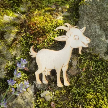 magnetka pro dítě Magnetka z překližky – Koza k dotvoření