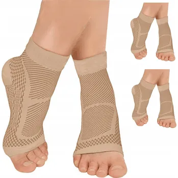 Dámské oblečení 2 Páry Kompresních Ponožek s Vysokou Hustotou pro Pohodlí a Podporu