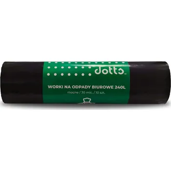 Pytle na odpadky Pytle na odpad 240l 10 Ks. DOTTS extra silné (LDPE) 30mic černé
