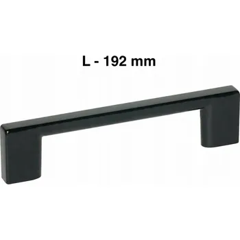 Nábytkové kování NÁBYTKOVÁ ÚCHYTKA TECHNO ČERNÁ MATNÁ PRO NÁBYTEK, DÉLKA 192 mm