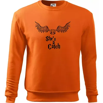 Pánská mikina Shes a catch - Mikina Essential pánská - S ( Oranžová )