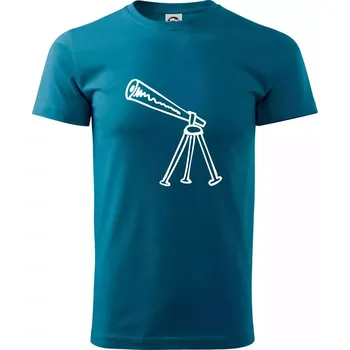 Pánské tričko Nebe - Dalekohled - Klasické pánské triko vyšší gramáže - M ( Petrolejová )
