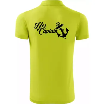 Pánská košile Her captain - Polokošile Victory sportovní (dresovina) - L ( Limetková )