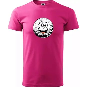 Parové triko - Golfová hůl a míček - Klasické pánské triko vyšší gramáže - M ( Purpurová )
