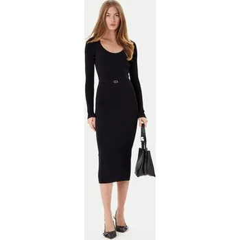 Dámské šaty TWINSET Úpletové šaty 252TP3352 Černá Slim Fit L