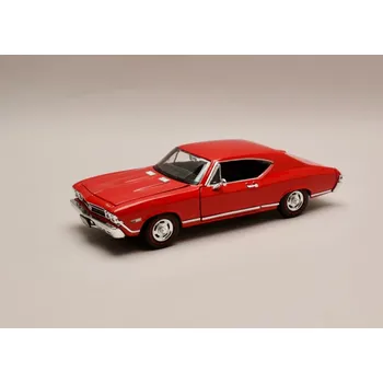 autíčko Chevrolet Chevelle SS 396 1968 červená 1:24 Welly