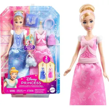 Panenka Mattel Disney Princess Popelka a pohádkové oblékání 32.5 cm