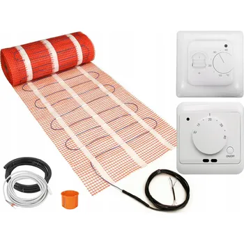 Topná rohož Sada topné rohože pod dlažbu 0,5 m2 170 W/m2 + analogový regulátor, bílý