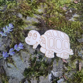 magnetka pro dítě Magnetka z překližky – želva k dotvoření