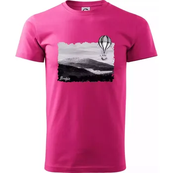 Pánská móda Retro Boubín - Klasické pánské triko vyšší gramáže - M ( Purpurová )