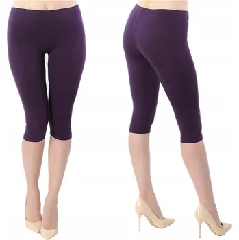 Dámské 3/4 legíny Capri Legíny na nohy LAEMI 458 fialové 4XL