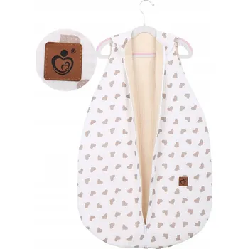 Zavinovačka MUŠELÍNOVÝ SPACÍ PYTEL PRO MIMINKA S NASTAVITELNOU DÉLKOU DOUBLE LIGHT BABYMAM