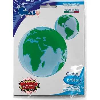 Balónek FÓLIOVÝ BALÓNEK 15'' 38 CM KOULE ZEMĚ SVĚT GLOBUS